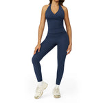 2 Pieces Sportswear Women Yoga Set Gym Clothes Fitness Set Outfit Outdoor Long-Sleeved Shirt Tracksuits Sports Bra Gym Leggings