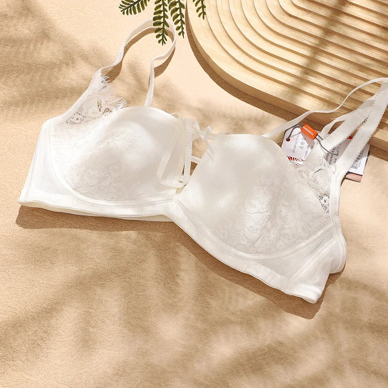 2024 Autumn/Winter 1/2 Bra Fashion Hollow Lace Push Up Bra Sexy Underwear Women Lingerie Intimates FW6051