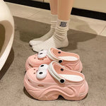 Cute DIY Butterfly Fashion Clogs For Women Summer Platform Shoes Soft EVA 2 Way Wear Sandals For Female Indoor Street Slippers