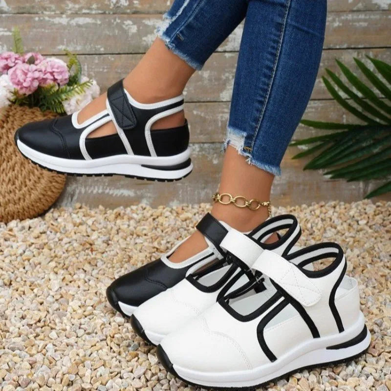 Outdoor Breathable Mesh Vulcanized Sneakers Women's Shoes Flats Casual Platform Travel Walking Footwear