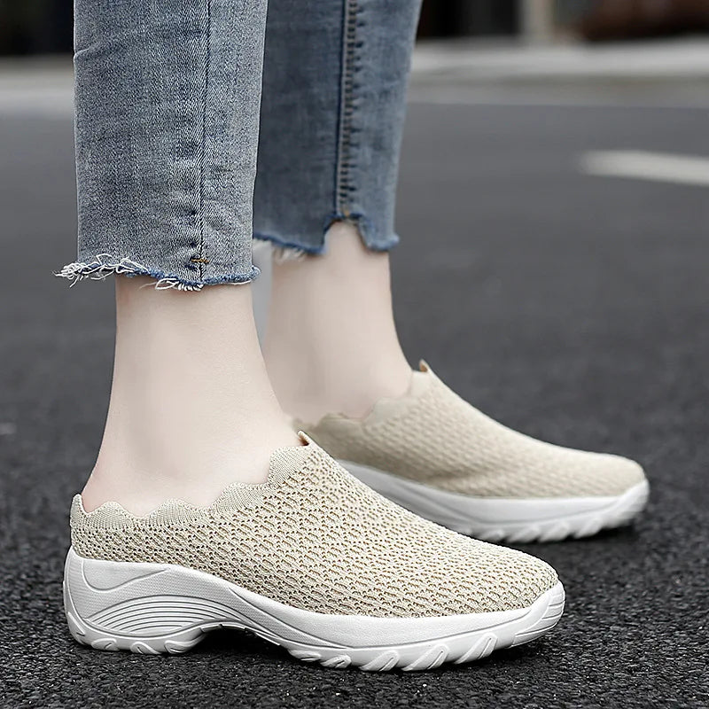 Women Casual Shoes Fashion Breathable Walk Mesh Flat Shoes Lady Sneakers Women Tenis Feminino Shoes LadyMesh Summer Shoesty76