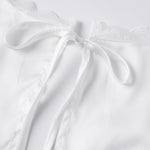 New Women Sleeveless Shirts Satin Lace Trim Deep V Neck Cropped Tops Blouses for Going Out Party Street Summer Vest