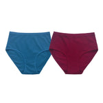 2Pcs/Set Women Cotton Panties High Waist Briefs Breathable Underwear Female Underpants Plus Size Sexy Lingerie S-XXL 8 Colors