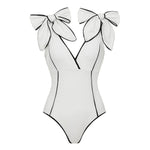 New 2Pcs Black Hollow Swimsuit Women Sexy Swimwear With Midi Skirt Push Up Bikini Female Biquini Bathingsuit Bodysuit Beachwear