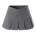 2026 Spring/summer New High Waisted Pleated Skirt Women's Spicy Girl Solid Color Slim A-line Wrap Hip Short Skirt A45S