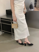 Summer Closed Toe Sandals Buckle Strap Summer Heels Mary Jane Thick Heels French Shallow Lolita Sandals OL Dress Shoes New 2026