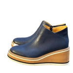 Autumn Ankle Boots Women Fashion Leather Wedge Heel Platform Women's Shoes Short Boots High Heels Boots Botas De Mujer