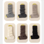 Women's warm knitted socks, autumn and winter Korean version long leg stacked socks, solid color warm dance yoga knitted socks