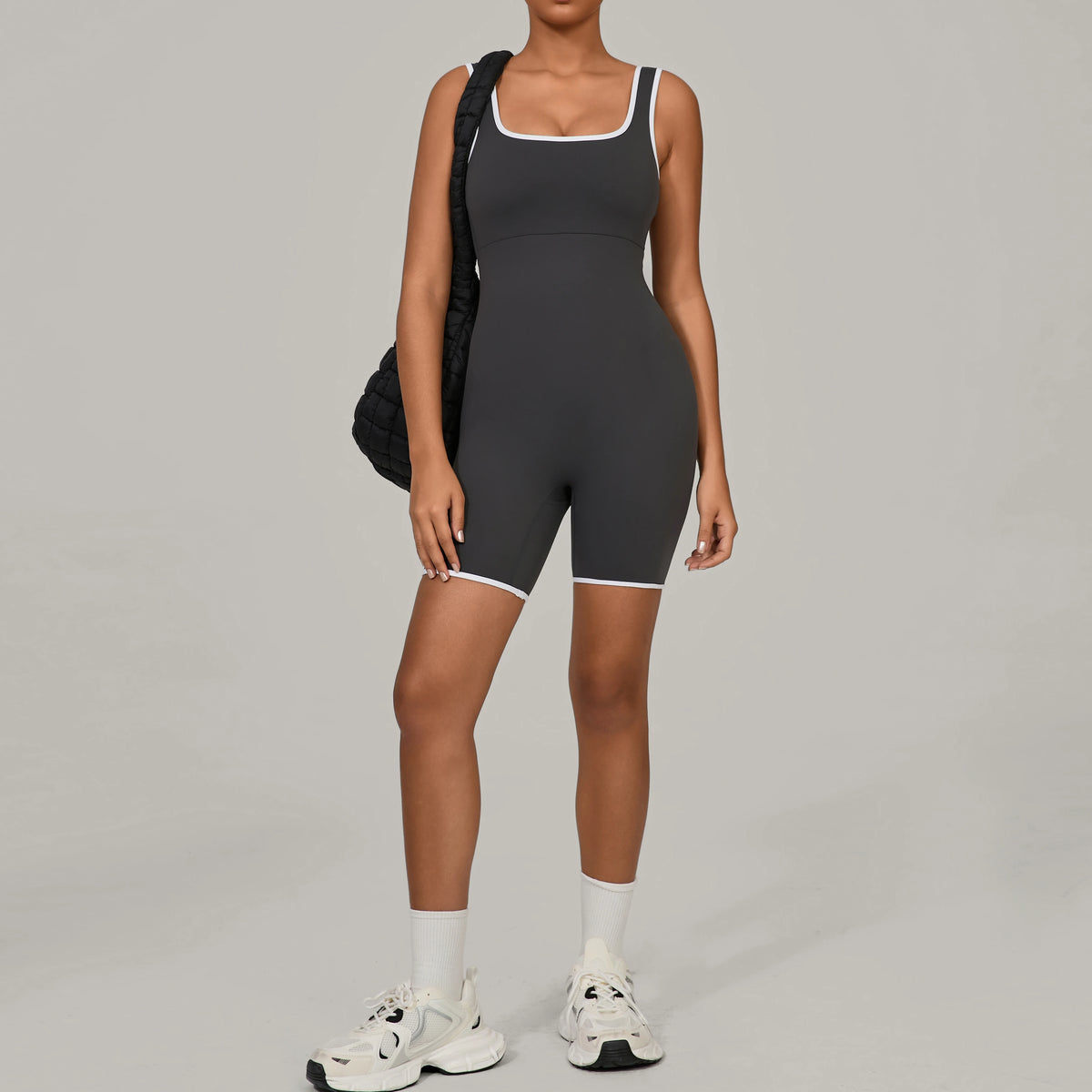 Women's Sports Jumpsuit Yoga Fitness Combination Lift Buttocks Bare Back High Elasticity Gym Sexy Sports Jumpsuit Gym Romper