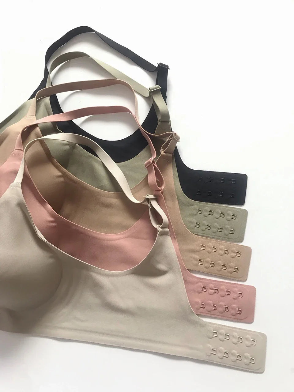 Deep V Jelly Bras Wireless Comfortable Supportive Bra No Underwire Push Up Bralette Seamless Underwear for Women