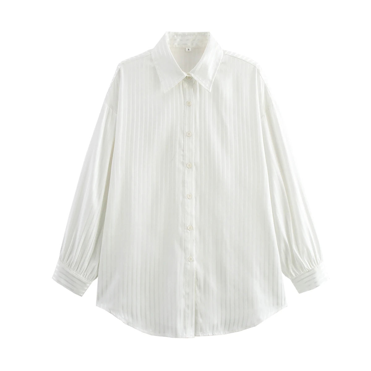 Foridol White Striped Blusas Para Mujer Spring Summer Casual Women Shirt Single Breasted Long Sleeve Loose Shirts Blouses 2025
