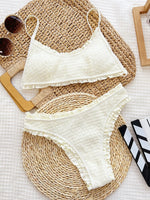 DEKA Swimwear Sexy Push Up Bra Ruffled Bikini Set Women Brazilian Swimsuit Swim Suit Beachwear Bathing Maillot De Bain Femme