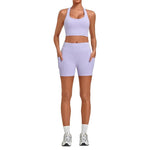 Women's Seamless Yoga Set Fitness Sports Slim‑Fit Beautiful Back Vest Training Workout Gym High Waist Butt-Lifting Pants Suits