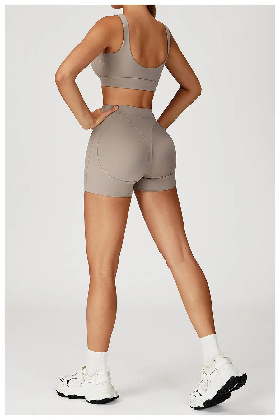 New Yoga Set 2Pcs Women No Logo Tank Tops High Waist Seamless Shorts Workout Outfit Fitness Gym Clothes Workout High quality