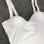 Underwired Bra Cup One Piece Swimsuit Women Swimwear Female Monokini Push Up Bather Bathing Suit Swim Beachwear Slim Bodysuit