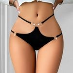 1pcs Low Waist Sexy Women Panties Fashion Style Hot Sale Female Underwear Breathable Sexy Lingerie Ring Decor Erotic Lady Briefs