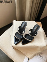 2026 New Style Luxury Rhinestone Slippers For Women's Slip-on Elegant Princess Dress Shoes Top Quality Pumps Fashion Sandals