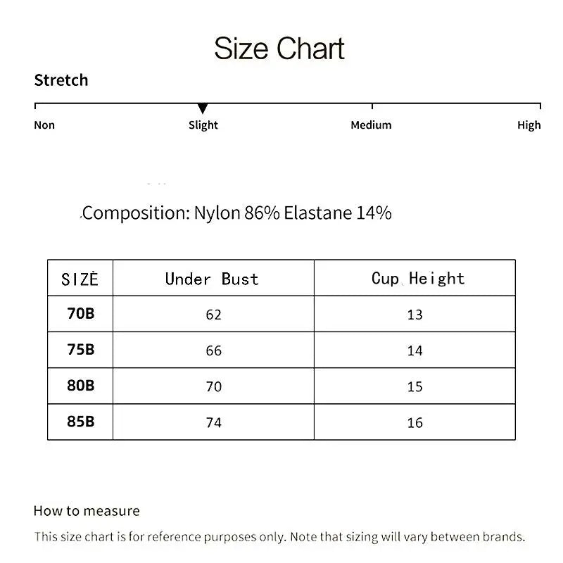Black Temptation Front Buckle Bra Women's Underwear Underwired Push Up Brassiere Seamless Non Adjustable Shoulder Strap Bralette