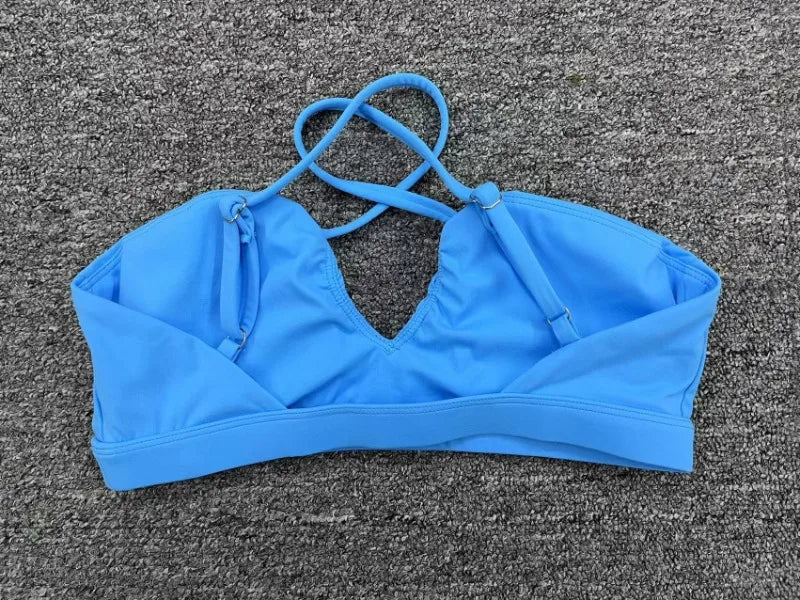 Women's Yoga Bra - Running Cross Back Breathable Naked Feel Sports Fitness Brafor Yoga Running Gym Top