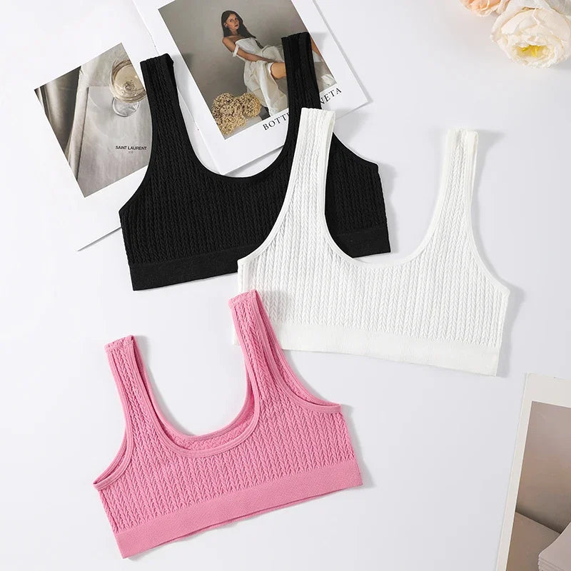 Women Seamless Bra Set Sports Low Rise Shorts Non-wire Tops Sexy Lingerie Set Female Comfort Underwear Set