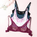 Bras For Womens Black Lace Sheer Bralette Bra Underwired Underwear Floral Homosexual Sexy Lingerie Brassiere A B C D DD Cup