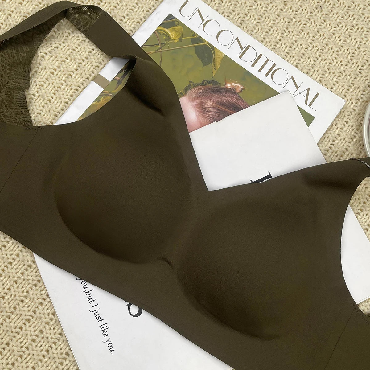 Women Large Bra Push Up Seamless upper Bralette Lace Wireless Autumn Winter Bras Plus Size Top Lingerie Underwear FW7046