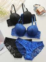 2-piece set of colorful lace combination for gathering and lifting daily bras lingerie set for women sexyLingerie 2 sets A2155