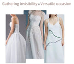 Invisible Push Up Bra Strapless Bras Dress Wedding Party Sticky Self-adhesive Silicone Brassiere Breathable Deep U Bra Underwear