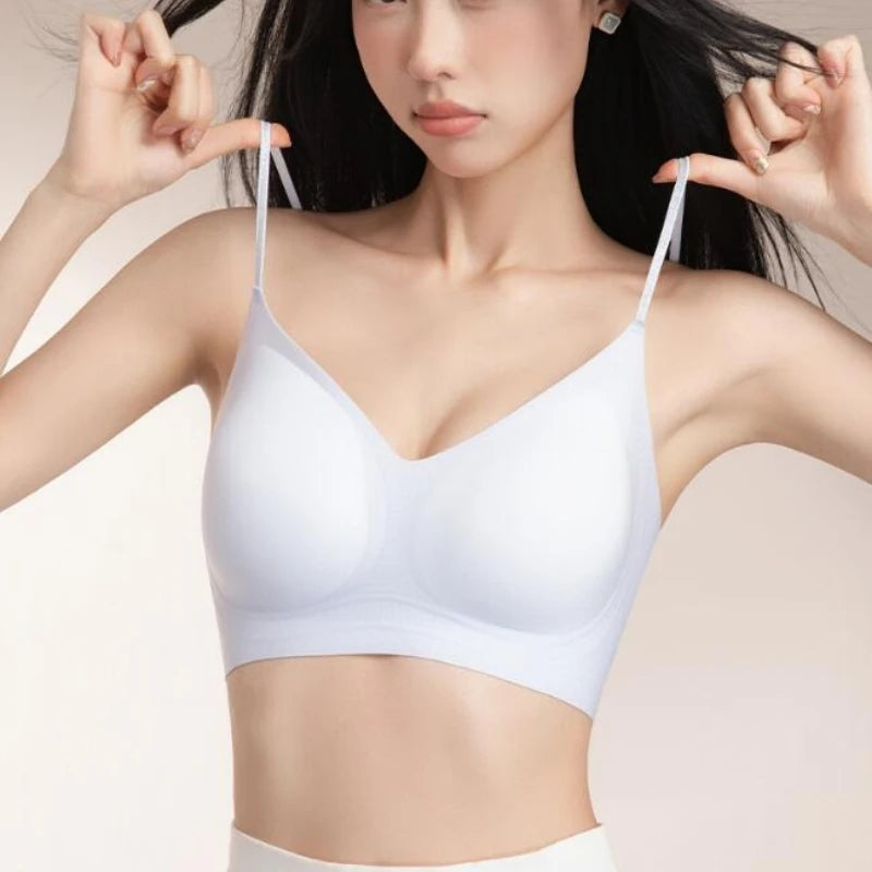 2026 Summer Seamless Ultra-Thin Ice Silk Bra Women Sexy Push Up Bra Intimates Wireless Bralette Underwear Brassiere