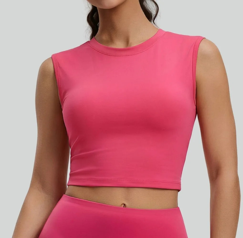 STOUREG Women's Sleeveless Twist Knot Yoga Top with Removable Bra Pads Hollow Out Breathable Sports Fitness Vest