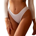 3Pcs/Set Cotton Panties Women Low Waist Underwear Seamless Briefs Solid Color Sports Breathable Underpants Female Lingerie