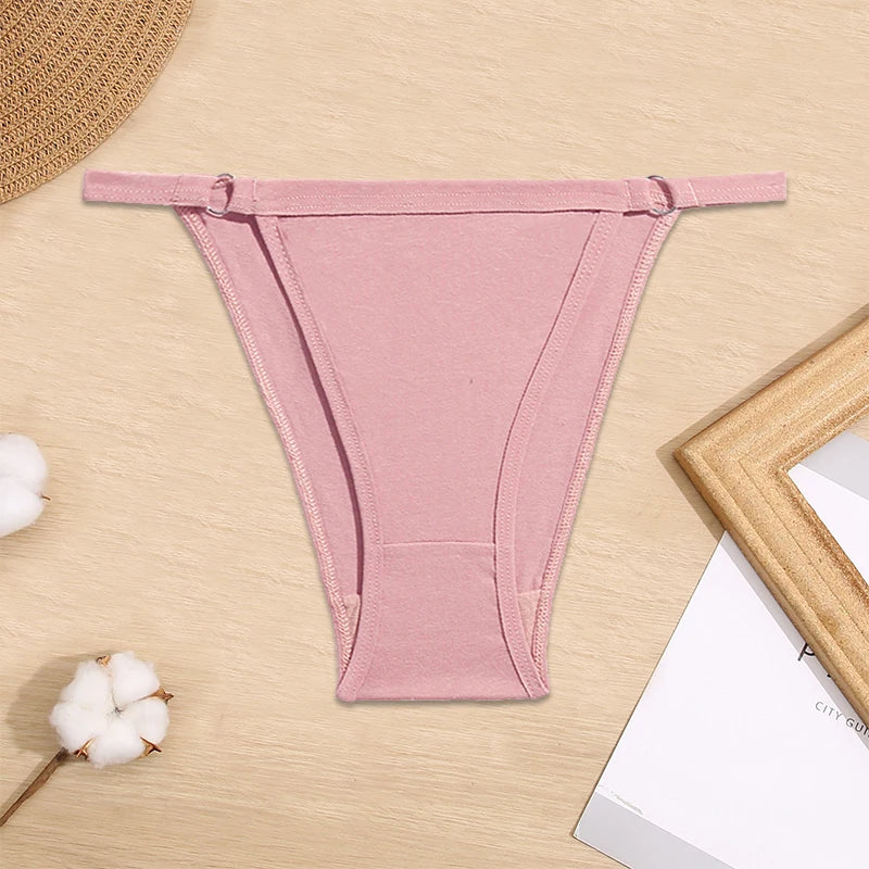 Women Low-Rise Bikini Panties M-2XL Cotton Underwear Ladies Comfortable Briefs Female Soft Underpants Female Sexy Lingerie 2023