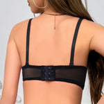 Beauwear Lady Sexy Soft PU Leather Splice Sponge Padded Molded Cup Underwire Push Up Bra Punk Style
