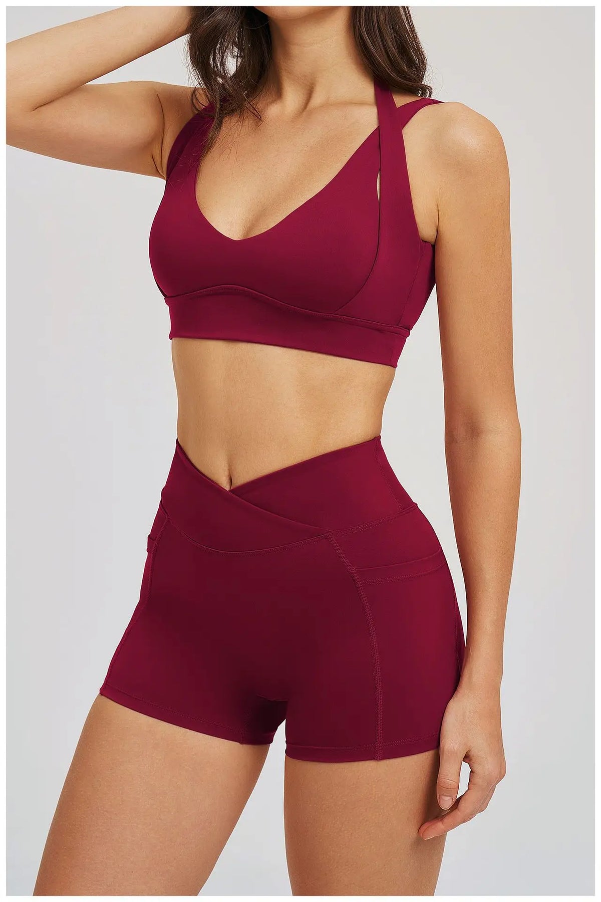 Workout Clothes Woman Gym Top Breathable Sports Bra Fitness Trainning Shoulder Strap Yoga Bra Outdoor Jogging Push Up Underwear