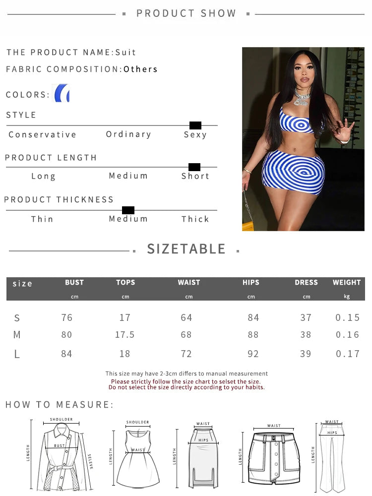 Kliou Contrast Patchwork 2 Piece Set Woman Square Collar Backless Crop Tops+Sexy Skinny Wrap Hip Mini Skirts Midnight Clubwear