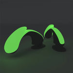 1Pair DIY Shark Slippers Charms Night Glowing Lantern Unicorn Cute Strawberry Panda Ice Cream Fins Shoes Accessories