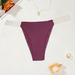 BEAUWEAR Comfort Thong with Transparent Strap Women Underwear Simple Plain Panties S M L XL