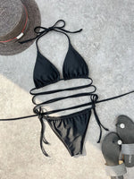 DEKA Brazilian Mini Micro Bikini Set Mujer Women Bandage Swimsuit Cross String Thong Swimwear Summer Beachwear Swim Suit