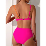 Women Bikinis Black 2026 Push-Up Black White High Waisted Bikini Set Two-Pieces Swimsuit Swimwear Bathing Suit Beachwear Biquini