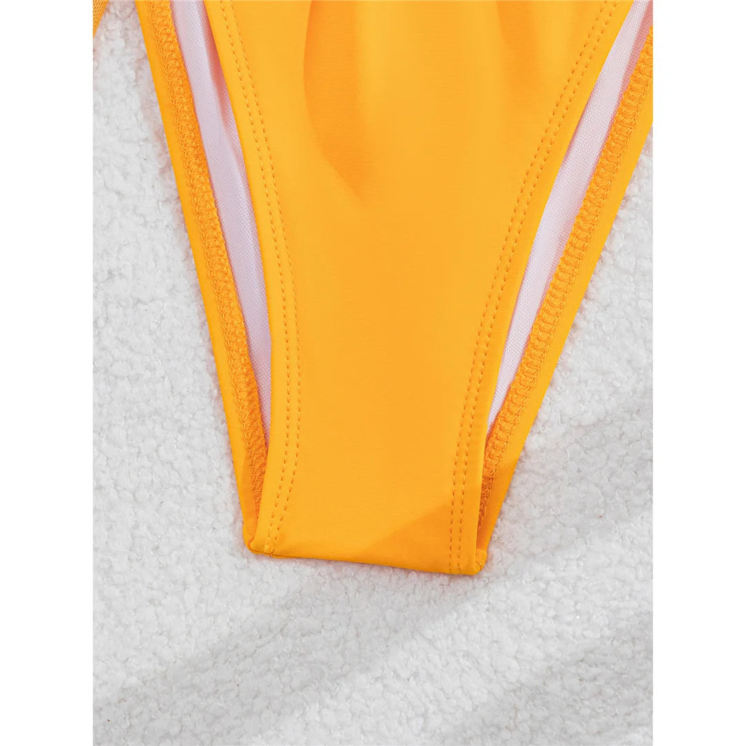 3D Flowers With Skirt Bikini Female Swimsuit Women Swimwear Halter Padded Bather Bathing Suit Swim Three-pieces Bikini set K8102