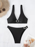 ZTVitality Sexy Black Bikini Set 2025 Biquini New Arrival Push Up Swimsuit Women's Swimwear Summer Beachwear Moda Praia Feminina
