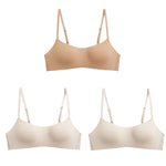 3Pcs/Lot Women Seamless Square Neck Bra Wireless Smooth Invisible Bralette Sexy Lingerie 1/2 Cup Non-detachable Brassiere S-XL