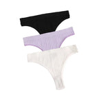 3Pcs/Set Seamless Panties Women Low Waist Briefs Soft Underwear Solid Color Sexy Lingerie Female Underpants Stretch Panty