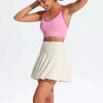 Women's Beautiful Back Contrasting Sports Bra Integrated Buckle Yoga Top Fitness Bra Supportive Active Wear
