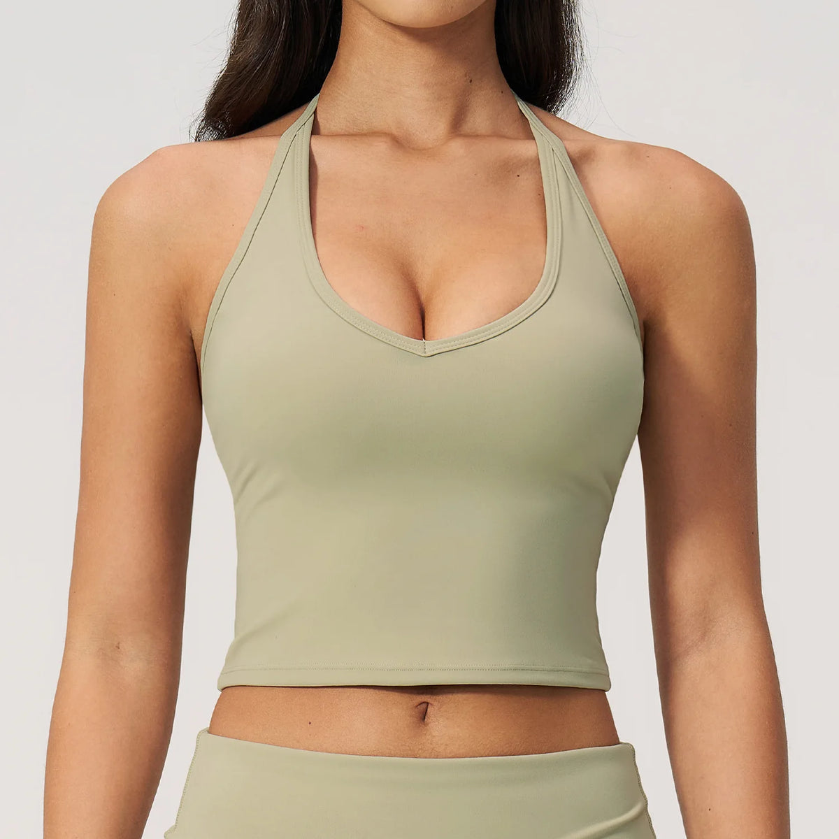 Hanging Neck Fitness Bra High Strength Workout Tops Gym Fitness Sports Bras Sexy Athletic Sport Bra Women Backless Gym Yoga Top