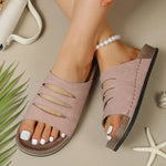 2026 Women's Slip-On Flat Bottom Clog Casual Sandals Breathable Comfortable Leisure Shoes