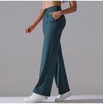 New Yoga Straight Leg Sweatpants Straight Leg Women's Loose Tracksuit Pants Wide Leg Outdoor Gym Running Casual Tracksuit Pants