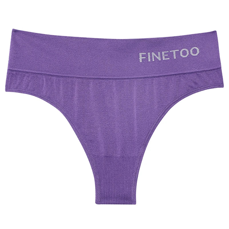 M-2XL Seamless Thongs Women High Waist G-string Ladies Comfortable Bikini Panties Soft Thong Underpants Girls Underwear Lingerie