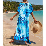 2026 New Colorful Kaftan Tunic Beach Dress Beach Wear Beachwear Beach Cover Up Cover-upsLoose Maxi Dress Female Women V4428