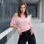 Women's Solid Color Going out Tops Off-Shoulder Tops Trendy Fitted Waist Ruched Short Sleeve T-shirts for Streetwear